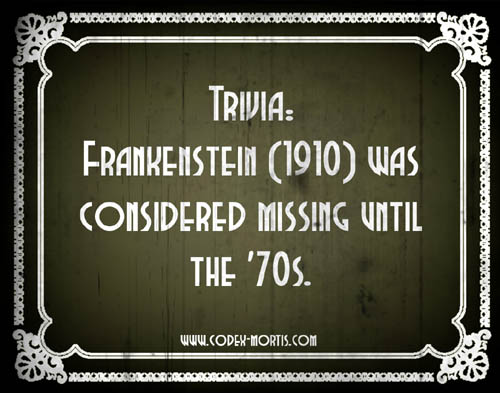 Did You Know 3: Frankenstein (1910)
