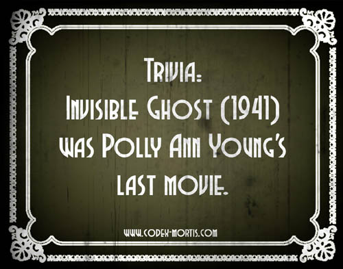 Did You Know 2: Invisible Ghost (1941)