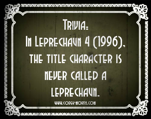 Did You Know 2: Leprechaun 4: In Space (1996)
